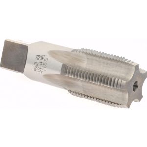 HERTEL Standard Pipe Tap: 3/4-14, NPS, 5 Flutes, High Speed Steel, Bright/Uncoated R127760-S