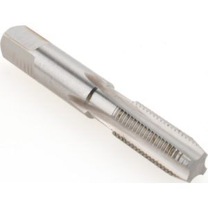 HERTEL Standard Pipe Tap: 1/16-27, NPS, 4 Flutes, High Speed Steel, Bright/Uncoated R835619-S