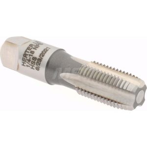 HERTEL Standard Pipe Tap: 1/4-18, NPS, 4 Flutes, High Speed Steel, Bright/Uncoated R127322-S