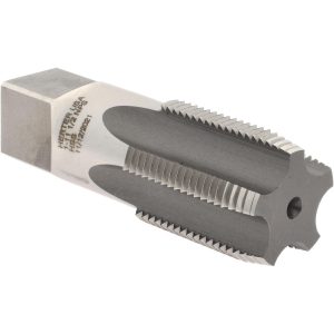 HERTEL Standard Pipe Tap: 1 - 11-1/2, NPS, 5 Flutes, High Speed Steel, Bright/Uncoated R127851-S