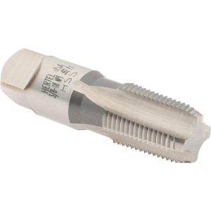 HERTEL Standard Pipe Tap: 3/8-18, NPT, 4 Flutes, High Speed Steel, Bright/Uncoated G837520-S