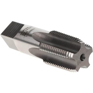 HERTEL Standard Pipe Tap: 3/4-14, NPT, 5 Flutes, High Speed Steel, Bright/Uncoated R837559-S