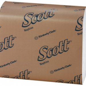 SCOTT 20 Qty 500 Sheet 10, 000 Piece, 7" Long x 13-1/2" Wide, Tall Folded Dispenser Snack Paper Napkins 98710