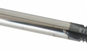 SCIENTIFIC CUTTING TOOLS Straight Flute Thread Mill: 3/8-40, External & Internal, 4 Flutes, 1/4" Shank Dia, Solid Carbide TM250-40A