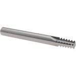 SCIENTIFIC CUTTING TOOLS Straight Flute Thread Mill: 1/4-18 & 3/8-18, External & Internal, 4 Flutes, 3/8" Shank Dia, Solid Carbide TM33518NPT