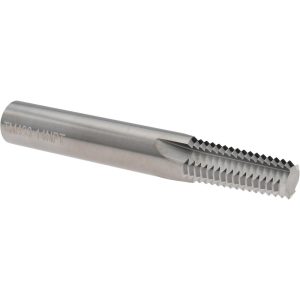 SCIENTIFIC CUTTING TOOLS Straight Flute Thread Mill: 1/2-14 & 3/4-14, External & Internal, 4 Flutes, 1/2" Shank Dia, Solid Carbide TM 430-14NPT