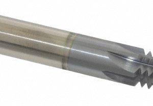 SCIENTIFIC CUTTING TOOLS Straight Flute Thread Mill: 5/8-11, External & Internal, 6 Flutes, 1/2" Shank Dia, Powdered Metal TM480-11N