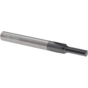 SCIENTIFIC CUTTING TOOLS Straight Flute Thread Mill: Internal, 3 Flutes, 1/4" Shank Dia, Solid Carbide TM6-1MM-A