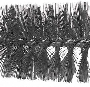 SCHAEFER BRUSH Double Stem & Double/Single Spiral Tube Brush: 2-3/4" Dia, 7-1/4" OAL, Stainless Steel Bristles 43553