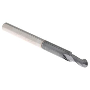 ACCUPRO Ball End Mill: 0.098" Dia, 0.1969" LOC, 2 Flute, Solid Carbide 60057726