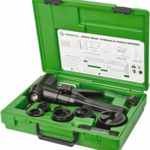 GREENLEE 9 Piece, 2" Punch Hole Diam, Hydraulic Punch Driver Kit 7906SB