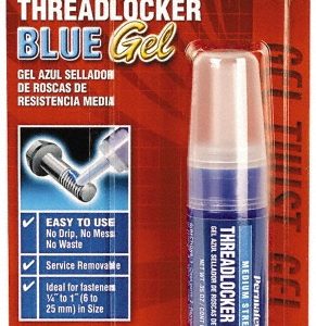 PERMATEX Threadlocker: Blue, Gel, 10 g, Tube 24010