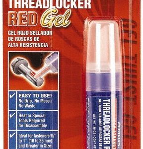 PERMATEX Threadlocker: Red, Gel, 10 g, Tube 27010