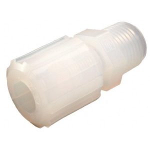 PARKER Compression Tube Male Straight Adapter: 3/8" Tube OD, Tube GAMS-64