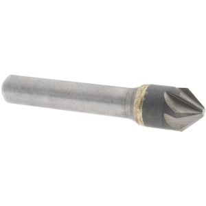 VALUE COLLECTION Countersink: 1/2" Head Dia, 82.00 deg Included Angle, 6 Flute, Solid Carbide, Right Hand Cut C6NC-1/2-82