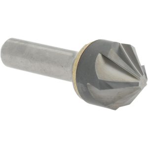 VALUE COLLECTION Countersink: 1" Head Dia, 90.00 deg Included Angle, 6 Flute, Solid Carbide, Right Hand Cut C6NC-1-90