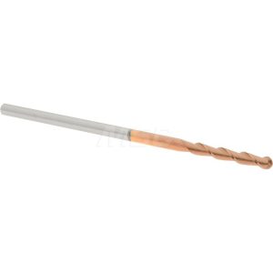 ACCUPRO Ball End Mill: 0.125" Dia, 0.75" LOC, 2 Flute, Solid Carbide 60338241
