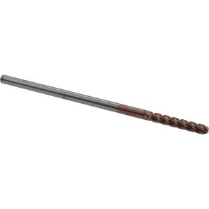 ACCUPRO Ball End Mill: 0.125" Dia, 0.75" LOC, 4 Flute, Solid Carbide 60339132