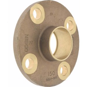 NIBCO 2" Pipe, 6" OD, Cast Copper Companion Pipe Flange B495406