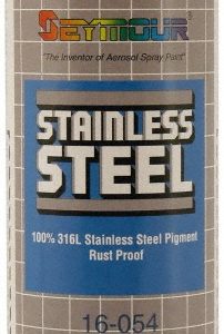 SEYMOUR OF SYCAMORE Metallic Spray Paint: Stainless Steel, Satin, 13 oz 16-054