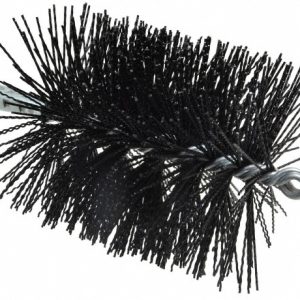 SCHAEFER BRUSH Single Stem/Spiral Tube Brush: 4" Dia, 7-1/4" OAL, Nylon Bristles 43764