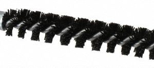 SCHAEFER BRUSH Single Stem/Spiral Condenser Tube Brush: 9/16" Dia, 6-1/4" OAL, Nylon Bristles 93713