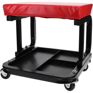PRO-SOURCE 260 Lb Capacity, 4 Wheel Creeper Seat with Tray TR6100A