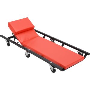 PRO-SOURCE 330 Lb Capacity, 6 Wheel Creeper with Adjustable Headrest TR6452