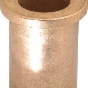 BOSTON GEAR Flanged Sleeve Bearing: 3/4" ID, 1" OD, 1-1/2" OAL, Oil Impregnated Bronze 35658