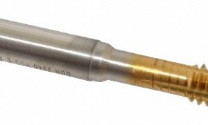 GUHRING Thread Forming Tap: 1/4-20 UNC, 2BX Class of Fit, Modified Bottoming, Cobalt, TiN Coated 9039400063500