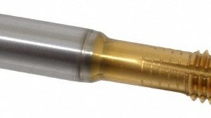 GUHRING Thread Forming Tap: 3/8-16 UNC, 2BX Class of Fit, Modified Bottoming, Cobalt, TiN Coated 9039400095250