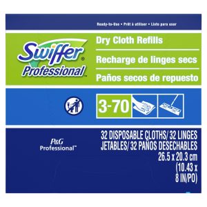SWIFFER Swiffer Professional Dry Cloth Sweeping Pad Refills, 32 Count, 6/Case PGC33407CT