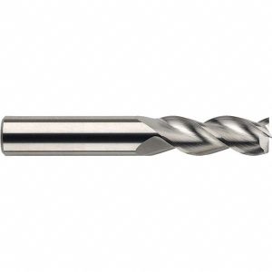 SGS Square End Mill: 8.00 mm Dia, 19.00 mm LOC, 3 Flute, Solid Carbide 44703