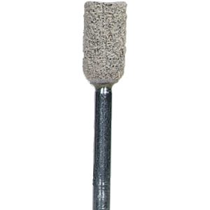 NORTON Mounted Point: 1/2" Thick, 1/8" Shank Dia, W163, 80 Grit, Medium 61463622655