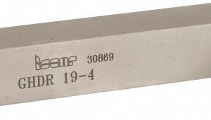 ISCAR Indexable Grooving-Cutoff Toolholder: GHDR 19-4, 0.157 to 0.197" Groove Width, 0.4" Max Depth of Cut, Right Hand 2800154