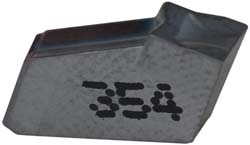 ISCAR Cutoff Insert: GFL 2.4 8D IC-354, Carbide, 2.40 mm Cutting Width, 0.0945" Cutting Width 6002667