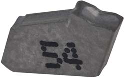 ISCAR Cutoff Insert: GFN 1.6 IC-54, Carbide, 1.60 mm Cutting Width, 0.0630" Cutting Width 6000245