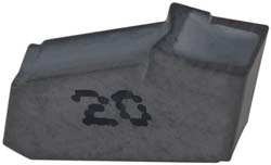 ISCAR Cutoff Insert: GFN 3 IC-20, Carbide, 3.03 mm Cutting Width, 0.1193" Cutting Width 6000286
