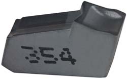 ISCAR Cutoff Insert: GFR3 4D IC-354, Carbide, 3.00 mm Cutting Width, 0.1181" Cutting Width 6002596