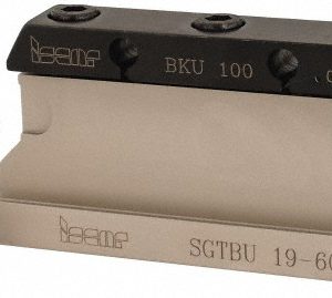 ISCAR Tool Block Style SGTBU, 1.26" Blade Height, 3.95" OAL, 1.94"& OAH, Indexable Cutoff Blade Tool Block 2300946