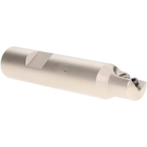 ISCAR Indexable Square-Shoulder End Mill: HM90 E90A-D.50-1-W.62, 1/2" Cut Dia, 0.394" Max Depth of Cut, 5/8" Dia Weldon Flat Shank 3101944