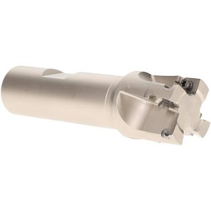 ISCAR Indexable Square-Shoulder End Mill: HM90 E90A-D1.00-4-W.75, 1" Cut Dia, 0.394" Max Depth of Cut, 3/4" Dia Weldon Flat Shank 3101933