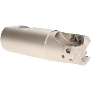 ISCAR Indexable Square-Shoulder End Mill: HM90E90ADD1.25-3-W1.25, 1-1/4" Cut Dia, 0.56" Max Depth of Cut, 1-1/4" Dia Weldon Flat Shank 3101878