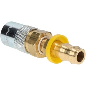 PARKER Hydraulic Hose Push-Lok Hose Barb Straight Coupler: 0.5" ID, 200 psi PC308V-BP