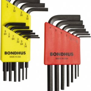 BONDHUS 17 Piece L-Key Hex Key Set 22297