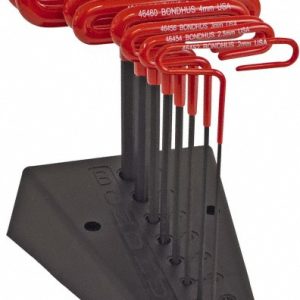 BONDHUS 8 Piece T-Handle Cushion Grip Hex Key Set 46489