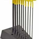 BONDHUS 10 Piece T-Handle Cushion Grip Hex Key Set 46590