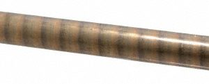 CONCAST METAL PRODUCTS CO. Bronze Round Tube: 1" Overall Dia, 13" OAL, Alloy 932 61221123