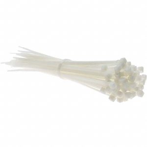 PRO-SOURCE Cable Tie Duty: 8" Long, Natural, Nylon, Standard TSL-200-S-MT-PRO