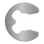 ROTOR CLIP External E Style Retaining Ring: 0.485" Groove Dia, 5/8" Shaft Dia, 15-7 Stainless Steel E-62SS B100